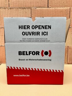Boite de déménagement avec logo