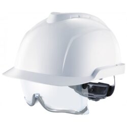 Helm met wegklapbare bril